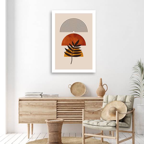 Wandbild zweig und regenbogen im 70 x 100 cm