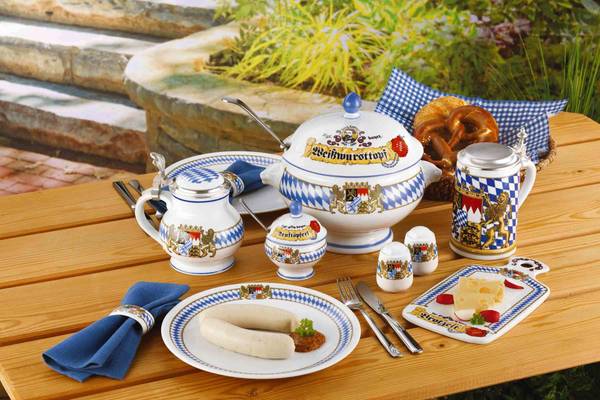 Kaffeeuntertassen Compact Bayern 6er Set Porzellan - 15 x 2 x 15 cm