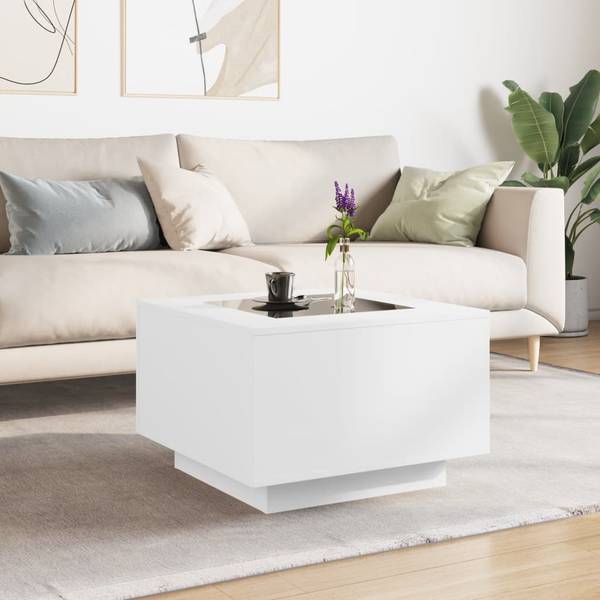 LED-Couchtisch XT7768 Weiß - 60 x 60 cm