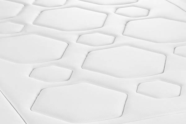 Matratze VITAL ERGO - 100 x 220 Weiß - Textil - 100 x 26 x 220 cm