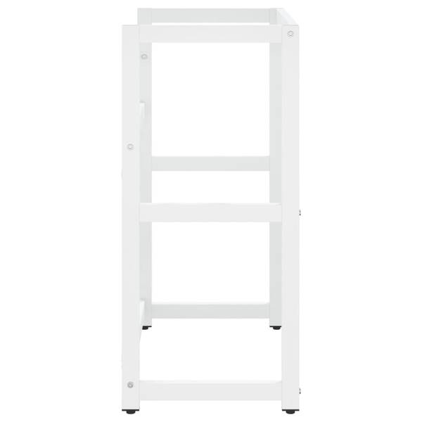 Waschbeckenunterschrank AW589 Weiß - Metall - 38 x 83 x 59 cm