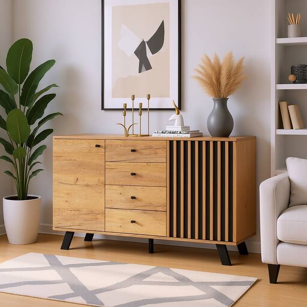 Sideboard Breaker Braun - Holzwerkstoff - 120 x 75 x 38 cm