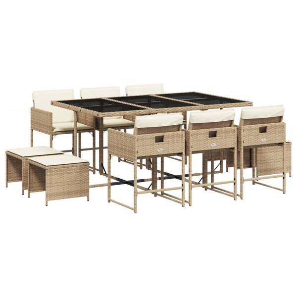 Garten-Essgruppe 3043046-4 (11-teilig) Beige - Creme