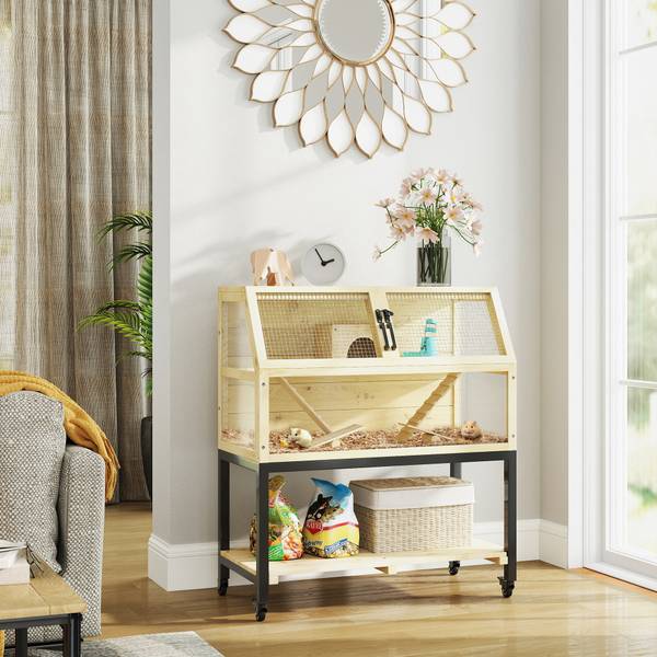 Zwerghamsterkäfig D51-443V00ND Braun - Massivholz - 43 x 101 x 87 cm