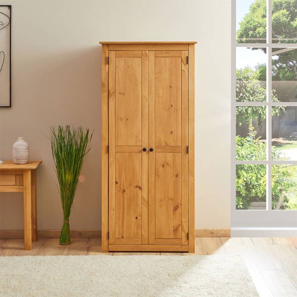 Kleiderschrank CANCUN Braun - Kiefer - 80 x 176 x 50 cm