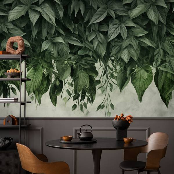 Papier Peint Feuilles Tropicales Nature 400 x 280 x 280 cm