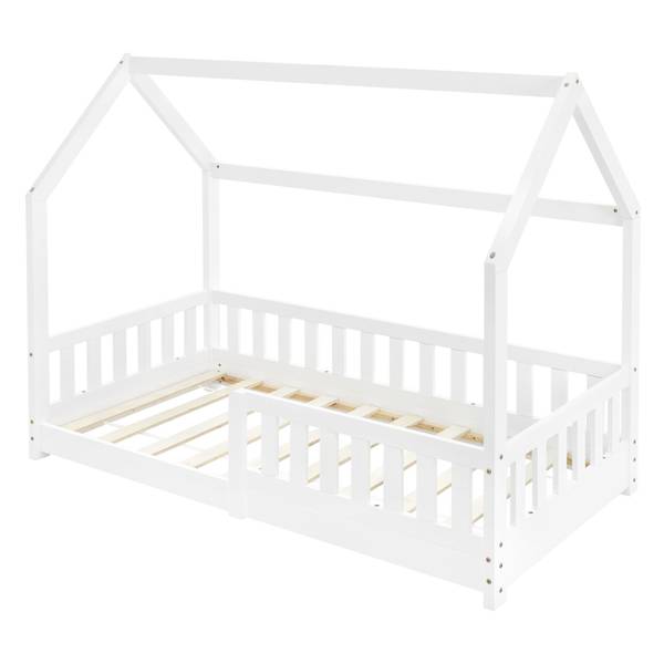 Kinderbett 160x80cm Weiß Weiß