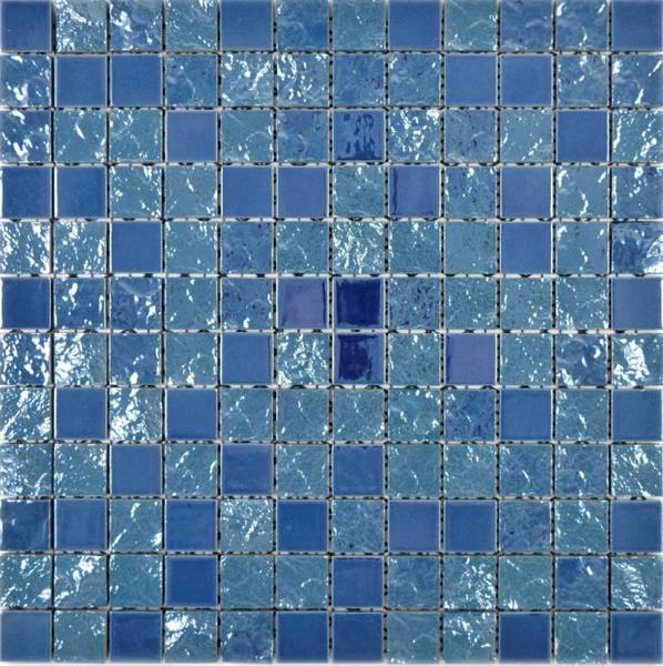 Mosaikfliesen 18-0004 Blau - Keramik - 32 x 32 x 32 cm