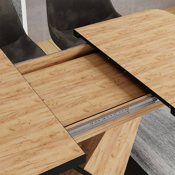Eettafel Fenaro 58015 eikenhouten look