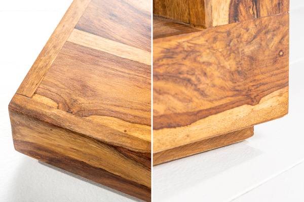 Couchtisch GIANT Braun - Sheesham - 60 x 40 x 60 cm