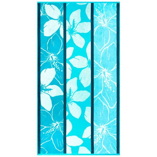 Strandtuch Miyako Blau - Textil - 90 x 1 x 170 cm