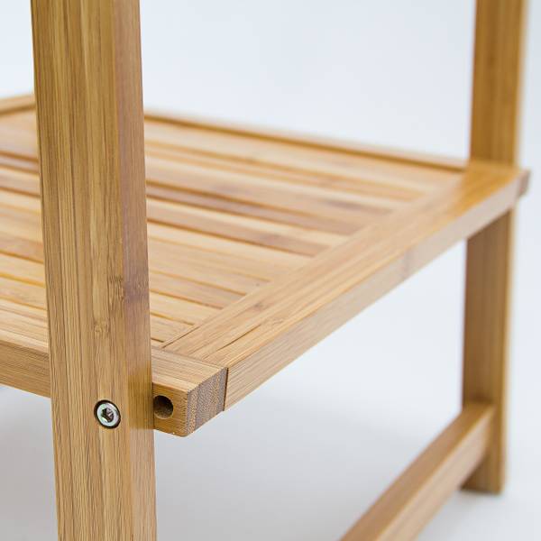 Portant à vêtements en bambou Marron - Bambou - 51 x 159 x 41 cm