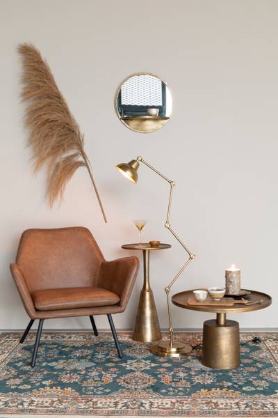 Couchtisch MASON Gold - Metall - 60 x 40 x 60 cm