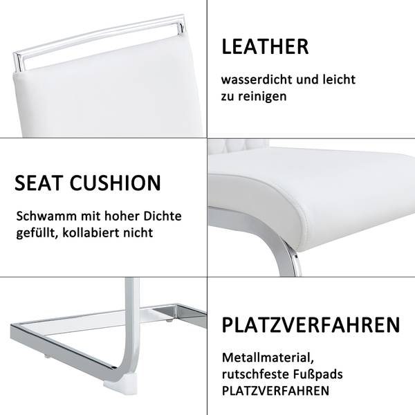 Esszimmerstühle | E - I - 11 Weiß - 2er Set