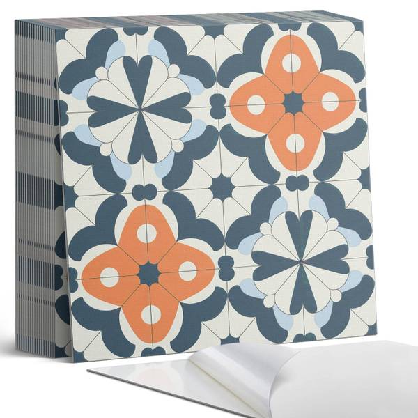Vinylfliese KachelBlume 20er-Set 20 x 20 cm