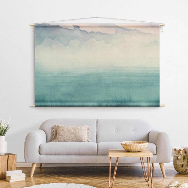 Wandteppich Dämmerung auf der Bucht I 185 x 125 cm