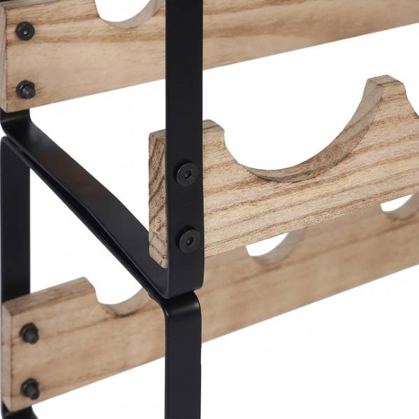 110755 Schwarz - Braun - Eisen - 17 x 7 x 42 cm