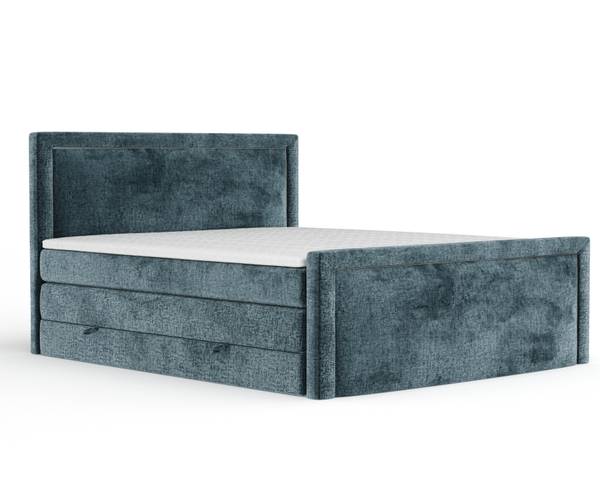 Boxspringbett Lavenda Blau - Liegefläche Breite: 200 cm