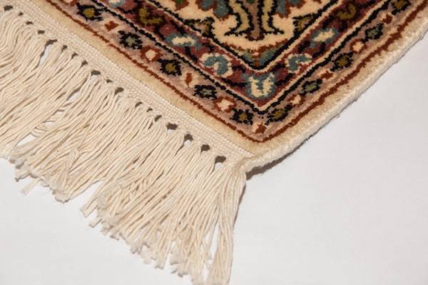 Orientteppich Läufer Premium Beige - Seide - 77 x 1 x 190 cm