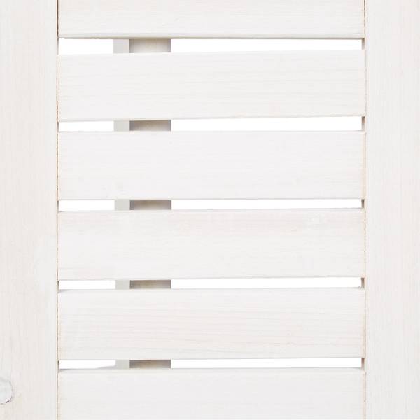 Table pliante en bois blanche Blanc - Bois manufacturé - 50 x 50 x 50 cm