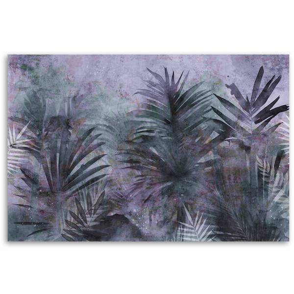 Tableau déco feuilles tropicales de 100 x 70 cm