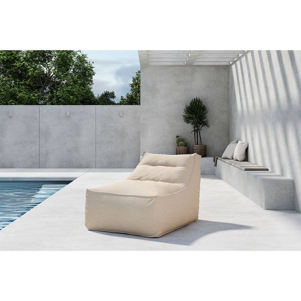 Sitzsack Redang Beige - Stahl - 94 x 83 x 118 cm