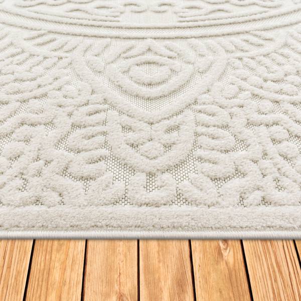 OUTDOORTEPPICH 200/200 cm Cotton 232 Weiß - Textil - 200 x 200 cm