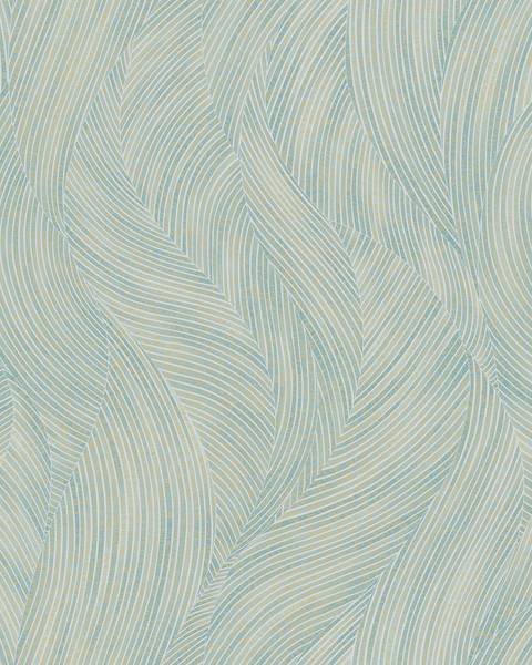 Vliestapete VD219169-DI Blau - Kunststoff - 53 x 1005 x 1 cm