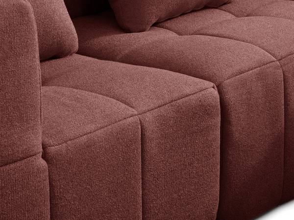 Ecksofa sofaBULOUS mit Ottomane Rot