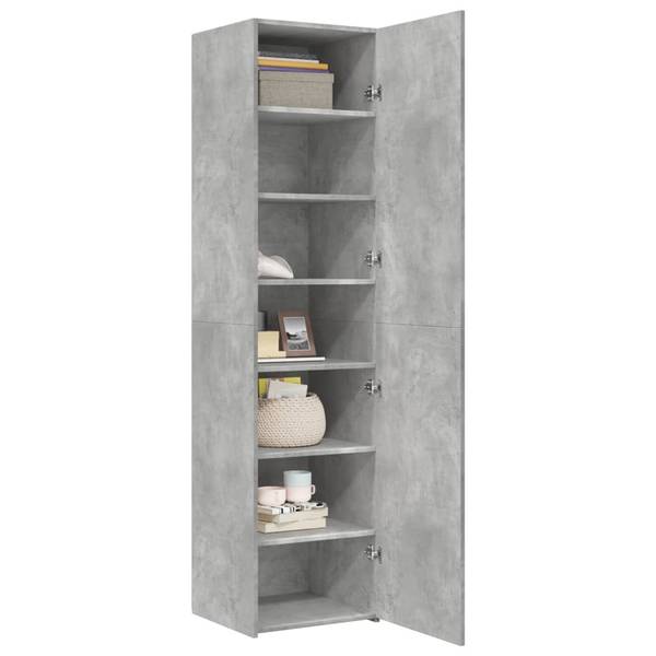 Highboard DE6177 Grau - Holzwerkstoff - 45 x 185 x 43 cm