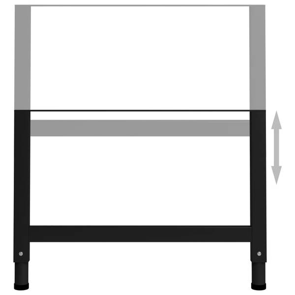 Metallrahmen 3004514 (2er Set) Schwarz - Breite: 85 cm