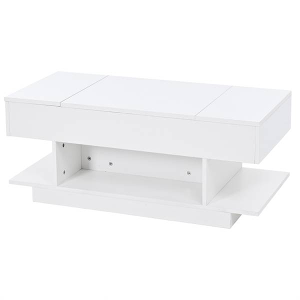 Couchtisch Hermes Ⅵ Weiß - Holzwerkstoff - 45 x 55 x 98 cm
