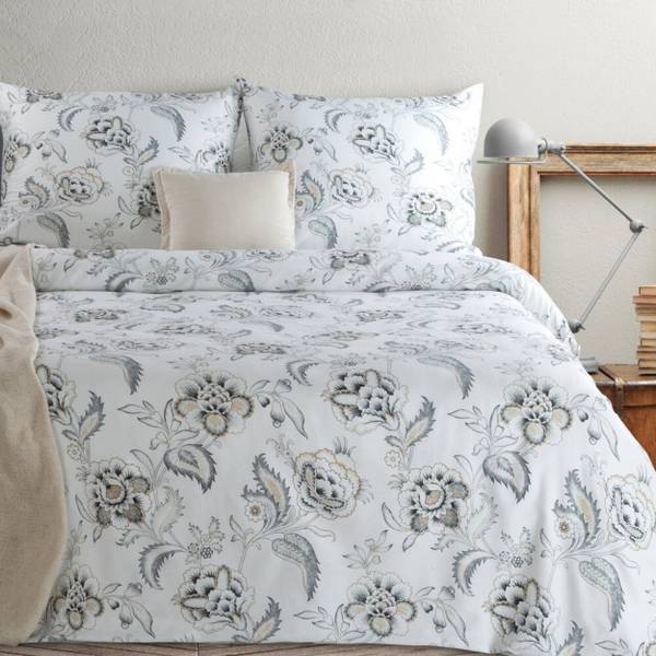Bettwäsche SPRING/83 3er Set Weiß - Textil - 160 x 1 x 200 cm