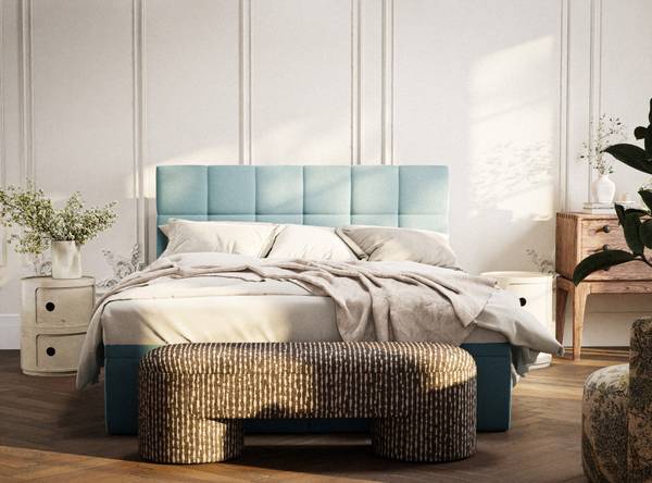 Boxspringbett Gotu Türkis - Liegefläche Länge: 160 cm