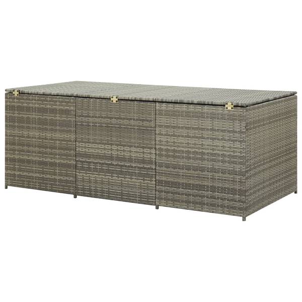 Boîte de rangement de jardin 299772 Gris - Acier - 180 x 70 x 90 cm