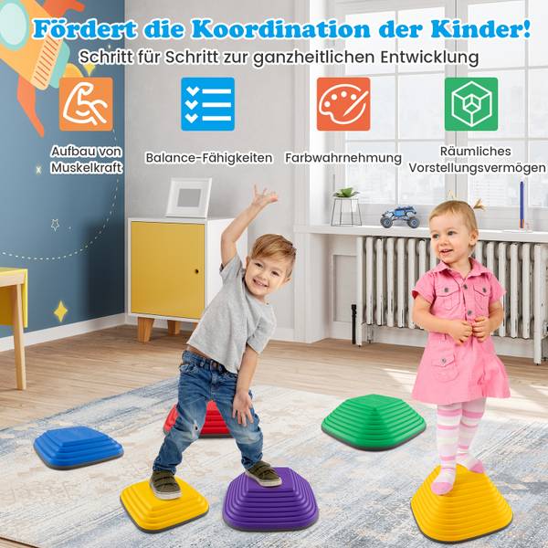 Balanciersteine GK32349OEDE(6-tlg.) Kunststoff - 34 x 15 x 34 cm