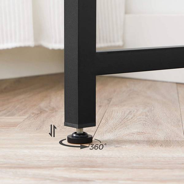 Schreibtisch Computertisch Kinshasa Hochglanz Schwarz