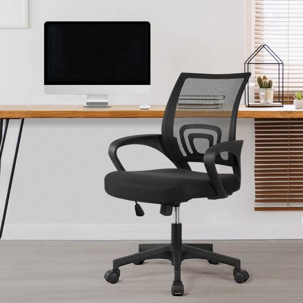 2 x Ergonomischer Bürostuhl Schwarz - Kunststoff - 60 x 97 x 61 cm