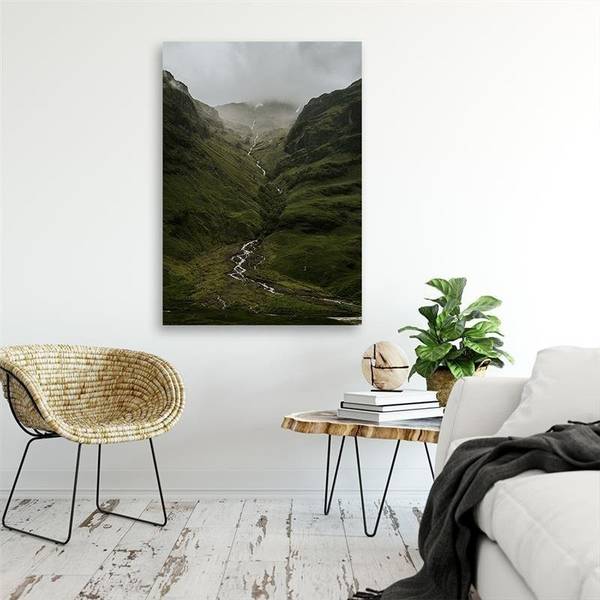 Tableau déco rivière de montagne dans 40 x 60 cm