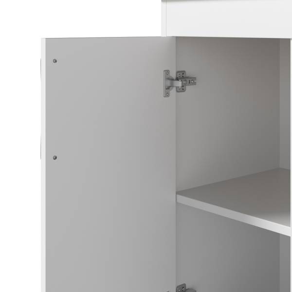 Sideboard Eurynom Ⅶ Marron - Blanc - Bois manufacturé - 106 x 175 x 39 cm