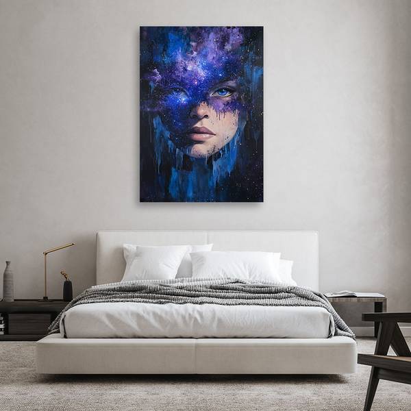 Tableau déco Visage de femme 60 x 90 cm