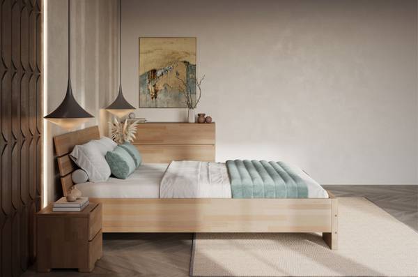 Massivholzbett Visby Sandema Liegefläche Breite: 140 cm
