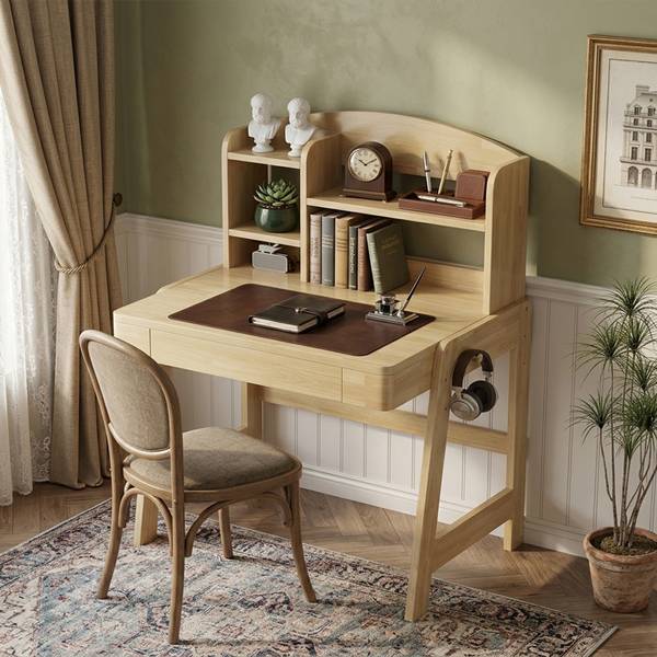 Kinderschreibtisch SHEFNatur Ⅰ Braun - Massivholz - 88 x 118 x 60 cm