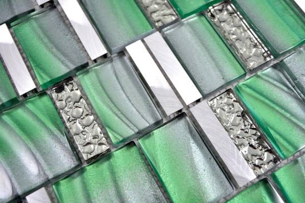 Mosaikfliesen 88-0005 Grau - Glas - 30 x 30 x 30 cm