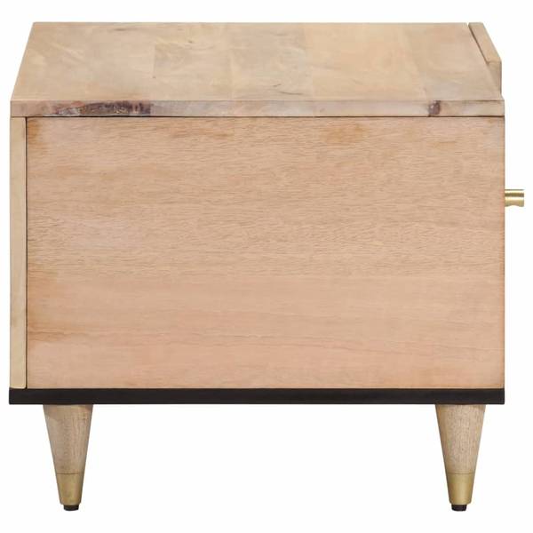 Couchtisch D736 Braun - Massivholz - 50 x 40 x 80 cm