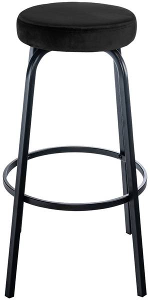 Barkruk Kamari zwart - kunstmatig dierenvel