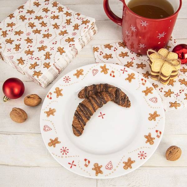 Dessertteller 129566 Weiß - Porzellan - 20 x 2 x 20 cm