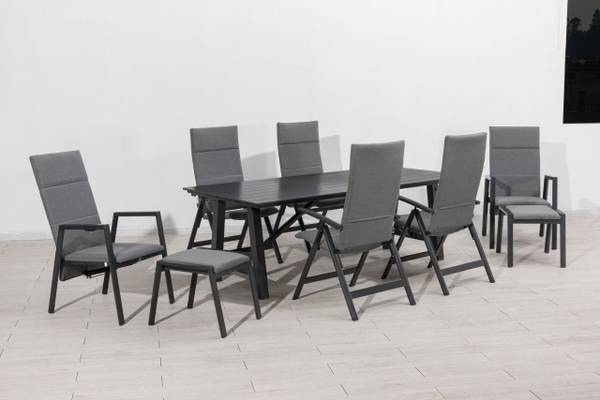 Klappsessel ARONA Grau - Metall - 60 x 116 x 68 cm
