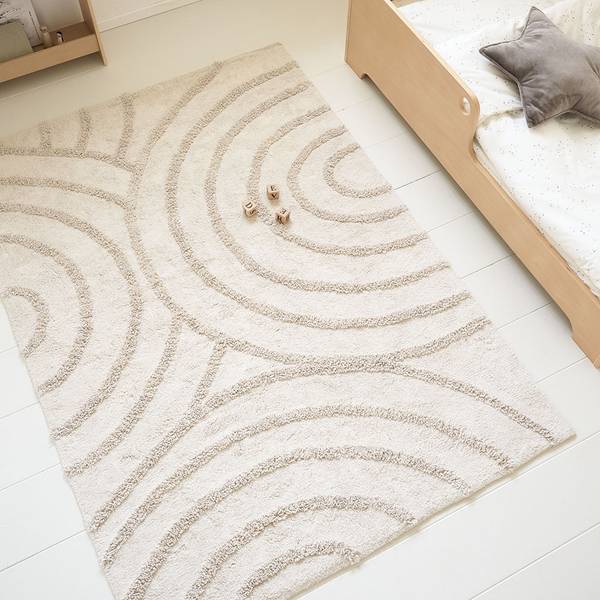 Kinderteppich SKANDINAVISCH Beige - Textil - 120 x 1 x 170 cm