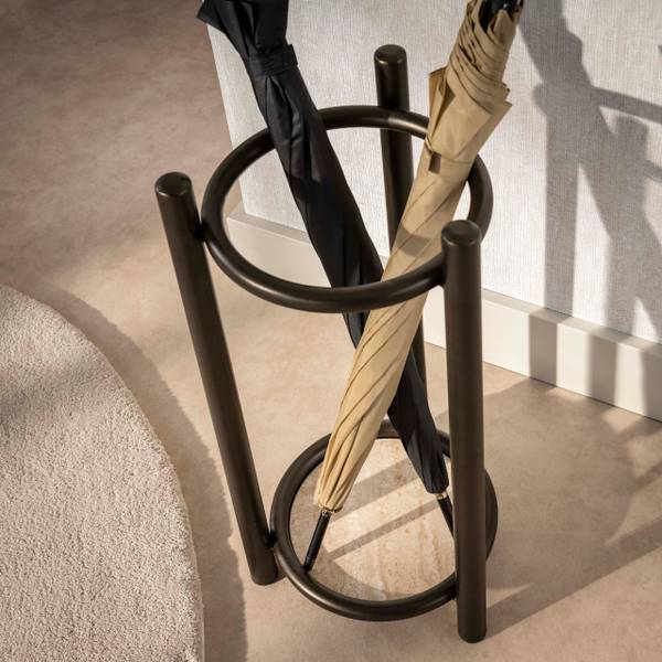 Paraplubakken LUNO Braun - Metall - 30 x 60 x 30 cm